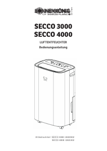 Manual Sonnenkönig SECCO 3000 Dehumidifier