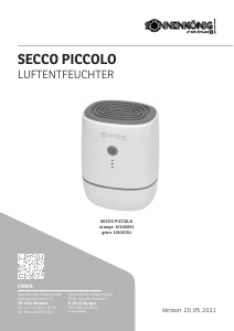 Manuale Sonnenkönig SECCO PICCOLO Deumidificatore