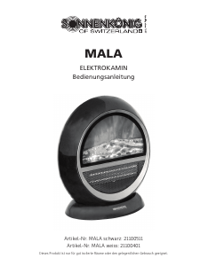 Manual Sonnenkönig MALA Electric Fireplace
