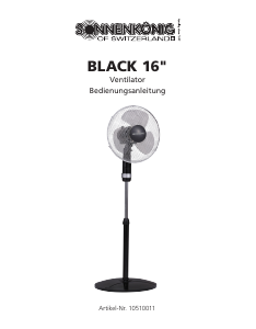 Mode d’emploi Sonnenkönig BLACK 16 Ventilateur