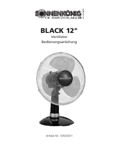 Handleiding Sonnenkönig BLACK 12 Ventilator