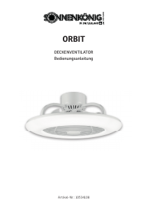 Manual Sonnenkönig ORBIT Ceiling Fan