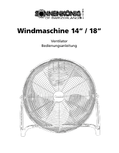 Manuale Sonnenkönig WINDMASCHINE 14 Ventilatore