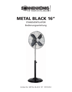 Manual Sonnenkönig METAL BLACK 16 Fan