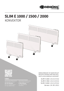 Manuale Sonnenkönig SLIM E 1000 Termoventilatore
