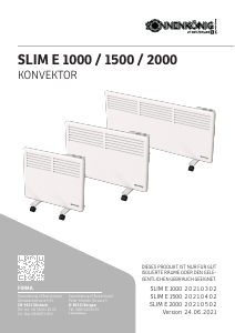 Mode d’emploi Sonnenkönig SLIM E 1000 Chauffage