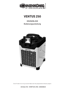 Manual Sonnenkönig VENTUS 250 Heater