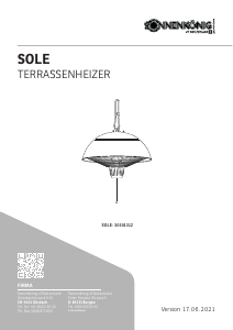 Manual Sonnenkönig SOLE Patio Heater