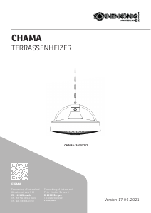 Manual Sonnenkönig CHAMA Patio Heater