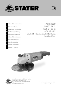 Manual Stayer AGR 2000 Angle Grinder