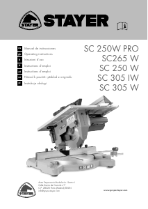 Manuál Stayer SC 250 W PRO Pokosová pila