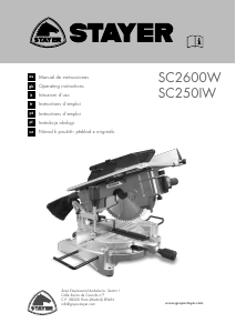 Mode d’emploi Stayer SC 2600 W Scie à onglet