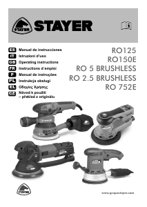 Mode d’emploi Stayer RO 2.5 BRUSHLESS Ponceuse excentrique