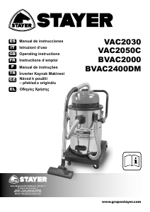 Manual Stayer BVAC 2400 DM Vacuum Cleaner