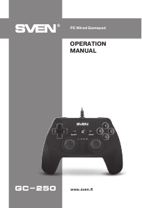 Manual Sven GC-250 Game Controller