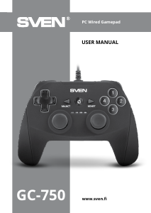 Manual Sven GC-750 Game Controller