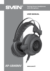 Manual Sven AP-U840MV Headset