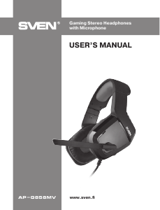 Handleiding Sven AP-G858MV Headset