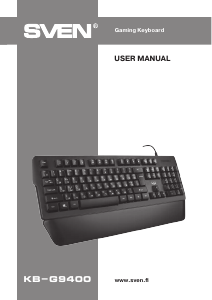Manual Sven KB-G9400 Keyboard
