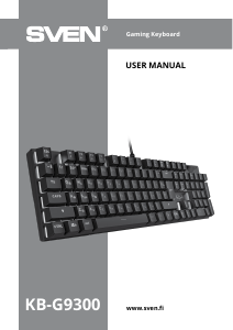 Manual Sven KB-G9300 Keyboard