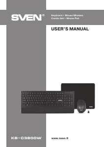 Manual Sven KB-C3800W Keyboard