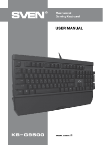 Manual Sven KB-G9500 Keyboard