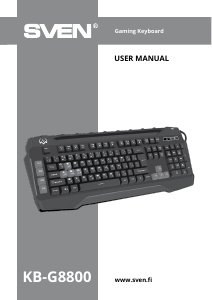 Manual Sven KB-G8800 Keyboard