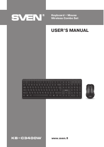 Manual Sven KB-C3400W Keyboard