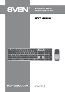 Manual Sven KB-C3000W Keyboard