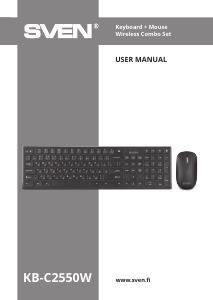 Manual Sven KB-C2550W Keyboard