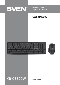 Manual Sven KB-C3500W Keyboard
