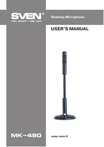 Handleiding Sven MK-490 Microfoon