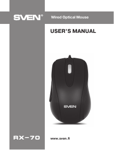 Manual Sven RX-70 Mouse