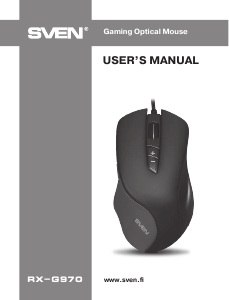 Manual Sven RX-G970 Mouse