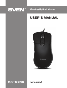 Manual Sven RX-G940 Mouse