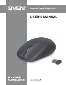 Manual Sven RX-305 Wireless Mouse