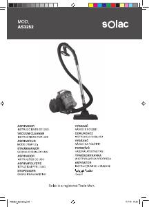 Manual Solac AS3252 Multicyclonic AAA Aspirator