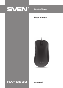 Manual Sven RX-G830 Mouse