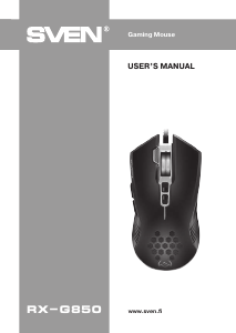 Manual Sven RX-G850 Mouse