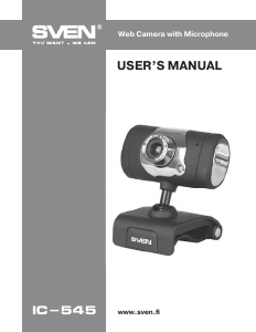Manual Sven IC-545 Webcam