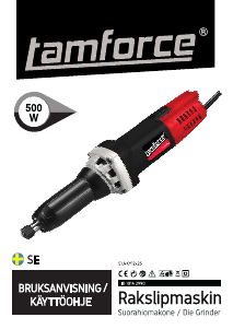 Handleiding Tamforce S1J-KY12-25 Rechte slijper