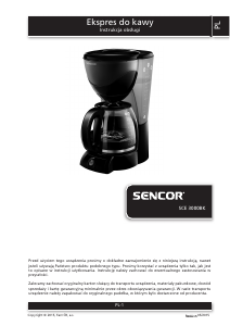 Instrukcja Sencor SCE 3000BK Ekspres do kawy