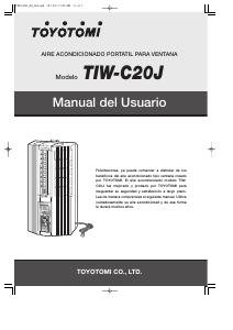 Manual de uso Toyotomi TIW-C20J Aire acondicionado