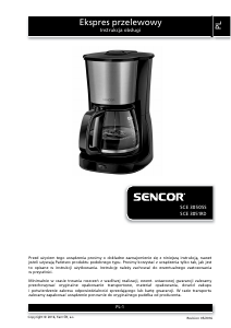 Instrukcja Sencor SCE 3051RD Ekspres do kawy