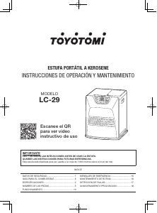 Manual de uso Toyotomi LC-29 Calefactor