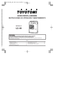 Manual de uso Toyotomi LC-30 Calefactor