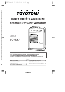 Manual de uso Toyotomi LC-S27 Calefactor