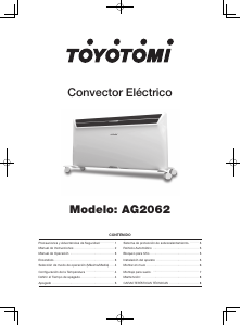 Manual de uso Toyotomi AG2062 Calefactor