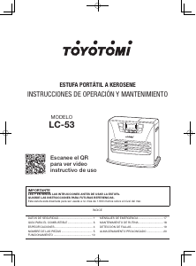 Manual de uso Toyotomi LC-53 Calefactor