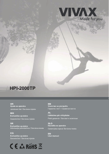 Priročnik Vivax HPI-2000TP Grelna plošča